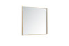 Elegant Decor MR43640BR Eternity Metal frame rectangle mirror 36 inch in Brass