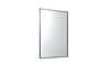 Elegant Decor MR43648BK Eternity Metal frame rectangle mirror 36 inch in Black