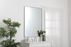 Elegant Decor MR43648S Eternity Metal frame rectangle mirror 36 inch in Sliver