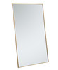 Elegant Decor MR43660BR Eternity Metal frame rectangle mirror 36 inch in Brass