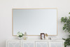 Elegant Decor MR43660BR Eternity Metal frame rectangle mirror 36 inch in Brass