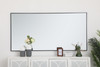 Elegant Decor MR43672BK Eternity Metal frame rectangle mirror 36 inch in Black