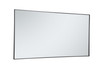 Elegant Decor MR43672BK Eternity Metal frame rectangle mirror 36 inch in Black