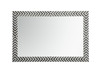 Elegant Decor MR52842 Colette Rectangle mirror 28 inch in Chevron