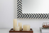 Elegant Decor MR52842 Colette Rectangle mirror 28 inch in Chevron