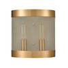 ELK HOME D4335 Line in the Sand 2-Light Wall Sconce in Satin Brass and Antique Silver