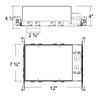 NICOR 12300A-LED 2 in. IC-Rated Airtight New Construction LED Housing, 120-277V