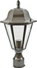 DABMAR LIGHTING GM132-LED16-BZ-FROST DANIELLA POST TOP FIXTURE W/ FROSTED GLASS LED 16W 85-265V, Bronze