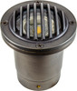 DABMAR LIGHTING LV24-LED7-WBS SOLID BRASS W/GRILL WELL LIGHT 7W LED 12V, Weathered Brass