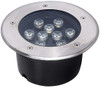 DABMAR LIGHTING LV315-LED9-SS-27K WELL LIGHT 9W LED SPOT 2700K, Stainless Steel