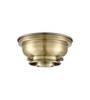 INNOVATIONS LIGHTING 623-1F-AB-G61 Small Cone 1 Light Flush Mount, Antique Brass