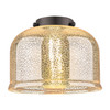 INNOVATIONS LIGHTING 623-1F-AB-G78 Large Bell 1 Light Flush Mount, Antique Brass
