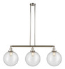 INNOVATIONS LIGHTING 213-PN-G204-12-LED XX-Large Beacon 3 Light Island Light, Polished Nickel