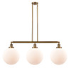 INNOVATIONS LIGHTING 213-BB-G201-12-LED XX-Large Beacon 3 Light Island Light, Brushed Brass