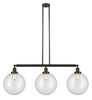 INNOVATIONS LIGHTING 213-OB-G202-12-LED XX-Large Beacon 3 Light Island Light, Oil Rubbed Bronze