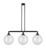 INNOVATIONS LIGHTING 213-BK-G202-12-LED XX-Large Beacon 3 Light Island Light, Matte Black