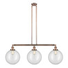 INNOVATIONS LIGHTING 213-AC-G202-12 XX-Large Beacon 3 Light Island Light, Antique Copper