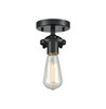 INNOVATIONS LIGHTING 284-1C-OB-G201-12-LED Nouveau 1-Light Semi-Flush Mount, Oil Rubbed Bronze