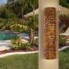 A19 Lighting NT003-AP 2-Light Tiki Totem Wall Sconce Amber Palm