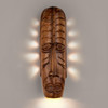 A19 Lighting NT004-AP 1-Light Tribal Mask Wall Sconce Amber Palm