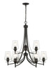 Z-LITE 473-9MB 9 Light Chandelier,Matte Black Z-LITE 473-9MB 9 Light Chandelier,Matte Black