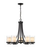 Z-LITE 426-5-MB 5 Light Chandelier,Matte Black