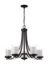 Z-LITE 426-5-MB 5 Light Chandelier,Matte Black