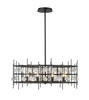 Z-LITE 4007-32MB 9 Light Chandelier,Matte Black