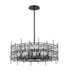 Z-LITE 4007-32MB 9 Light Chandelier,Matte Black