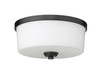 Z-LITE 220F3-MB 3 Light Flush Mount,Matte Black