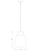 Z-LITE 476P-ROD-MB-OBR 1 Light Mini Pendant,Matte Black + Olde Brass