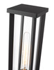 Z-LITE 586PHMS-SQPM-BK 1 Light Outdoor Pier Mounted Fixture,Black