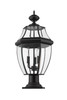 Z-LITE 580PHB-533PM-BK 3 Light Outdoor Pier Mounted Fixture,Black