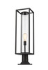 Z-LITE 584PHBR-533PM-BK 1 Light Outdoor Pier Mounted Fixture,Black