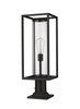 Z-LITE 584PHMR-533PM-BK 1 Light Outdoor Pier Mounted Fixture,Black