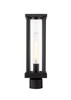 Z-LITE 586PHMR-BK 1 Light Outdoor Post Mount Fixture,Black