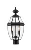 Z-LITE 580PHM-BK 2 Light Outdoor Post Mount Fixture,Black