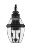 Z-LITE 580M-BK 2 Light Outdoor Wall Sconce,Black