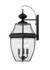 Z-LITE 580B-BK 3 Light Outdoor Wall Sconce,Black