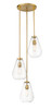 Z-LITE 488P8-3R-OBR 3 Light Pendant,Olde Brass