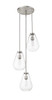 Z-LITE 488P8-3R-BN 3 Light Pendant,Brushed Nickel