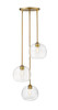 Z-LITE 486P10-3R-OBR 3 Light Pendant,Olde Brass