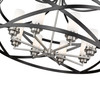 Z-LITE 481P30-MB-BN 8 Light Pendant,Matte Black + Brushed Nickel