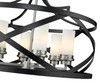 Z-LITE 481P24-MB-BN 6 Light Pendant,Matte Black + Brushed Nickel