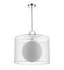 Z-LITE 194-20W-C 1 Light Pendant,Chrome