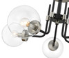 Z-LITE 477-5SF-MB-BN 5 Light Semi Flush Mount,Matte Black + Brushed Nickel