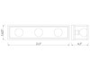Z-LITE 480-3V-MB-BN 3 Light Vanity,Matte Black + Brushed Nickel