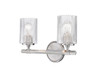 Z-LITE 1934-2V-BN 2 Light Vanity,Brushed Nickel