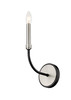 Z-LITE 479-1S-MB-BN 1 Light Wall Sconce,Matte Black + Brushed Nickel