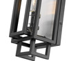 Z-LITE 454-1S-BK-BN 1 Light Wall Sconce,Black + Brushed Nickel